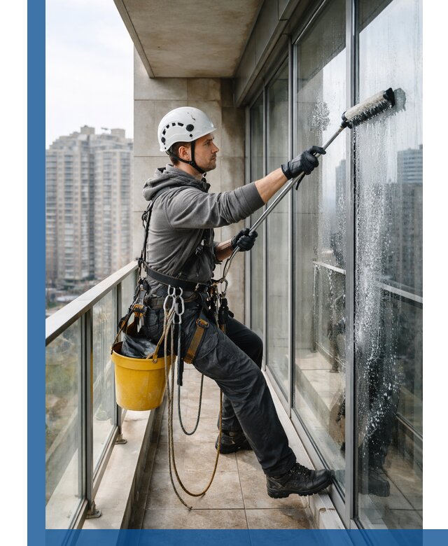 Профессиональная мойка балконного остекления в Обнинске