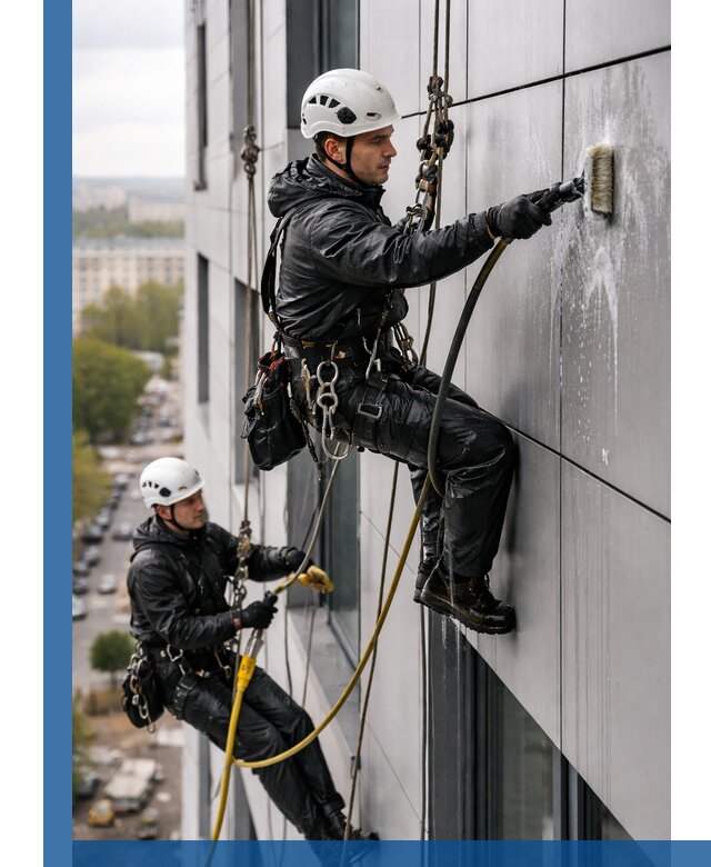 Профессиональная мойка фасада из композита в Обнинске