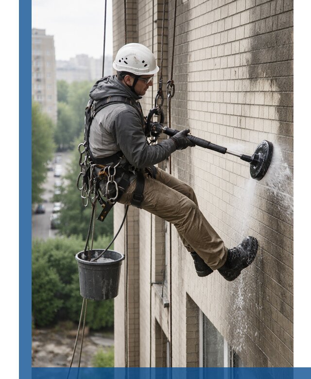 Очистка фасада от копоти в Обнинске профессионально и безопасно