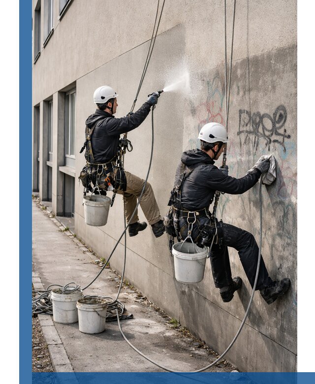 Антиграффити покрытие фасада с защитой от надписей в Обнинске