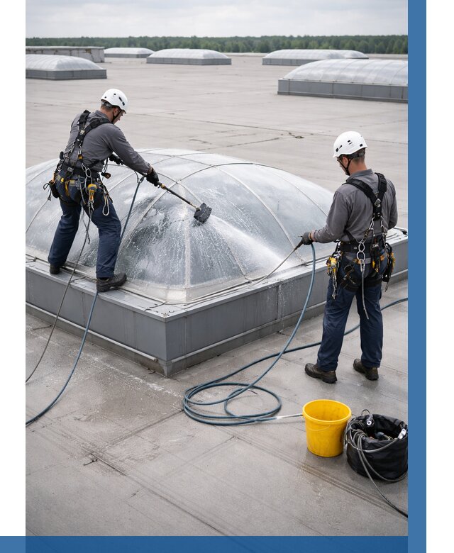 Мойка зенитных фонарей в Обнинске, заказать от 4568 р. | ВЫСОТНИК-Бнн