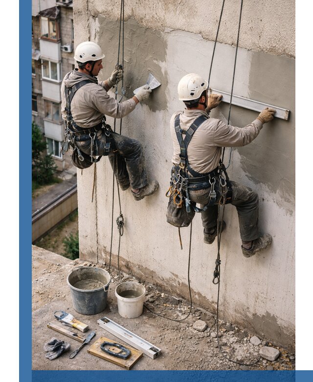 Комплексный ремонт штукатурного фасада с гарантией в Обнинске