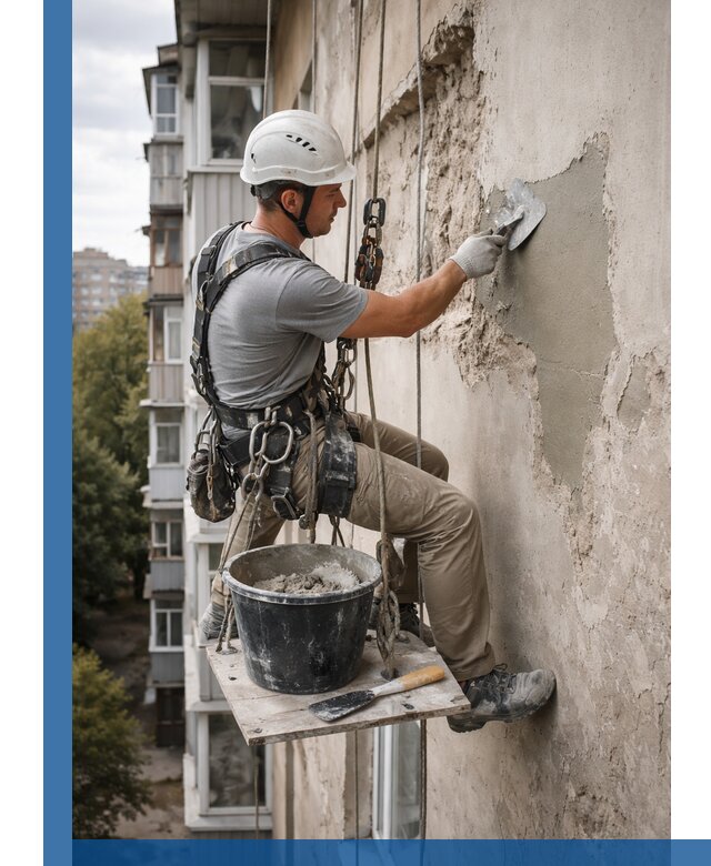 Восстановление фасадной штукатурки в Обнинске с гарантией качества