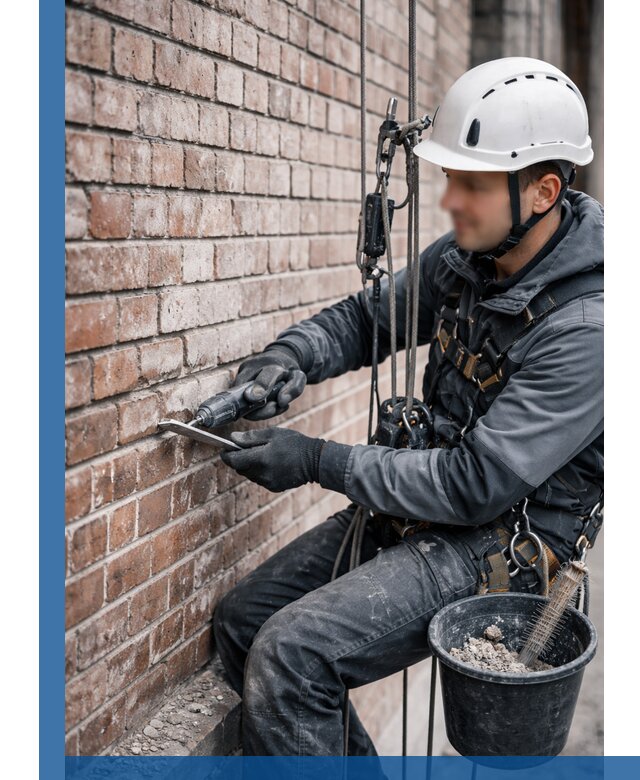 Расшивка кирпичных швов фасадов и стен, ремонт в Обнинске