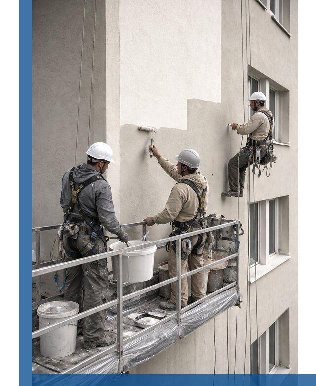 Покраска оштукатуренного фасада в Обнинске под ключ с гарантией