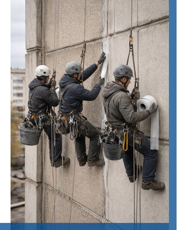 Ремонт межпанельных швов в Обнинске от 761 р. | ВЫСОТНИК-Бнн