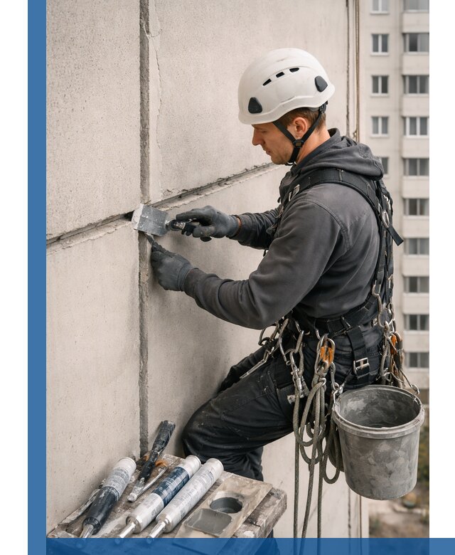 Ремонт межпанельных швов в Обнинске герметизация и восстановление