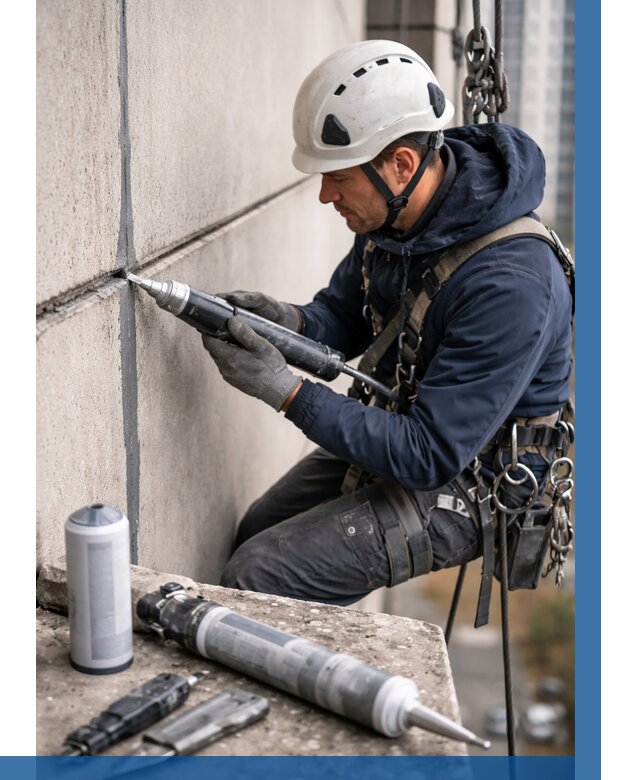 Вторичная герметизация швов в Обнинске от 457 р. | ВЫСОТНИК-Бнн