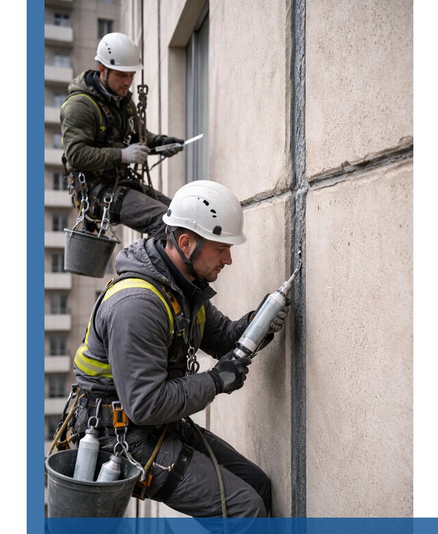 Герметизация деформационных швов фасада в Обнинске качественно