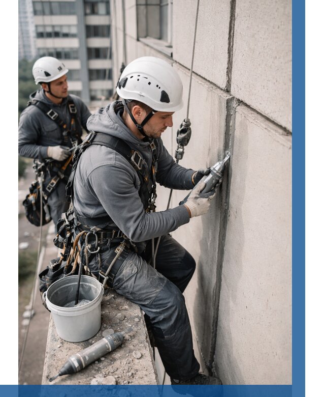 Ремонт деформационных швов здания в Обнинске от 1015 р. | ВЫСОТНИК-Бнн