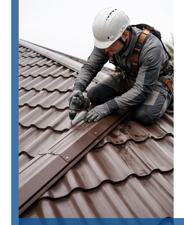 Ремонт металлочерепицы на крыше в Обнинске профессионально