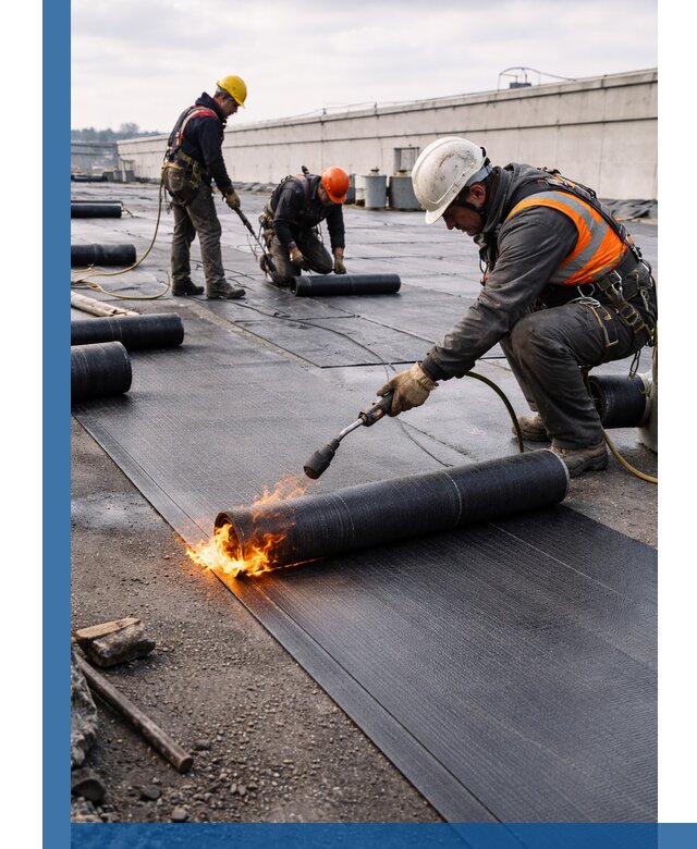 Монтаж наплавляемой кровли в Обнинске профессионально