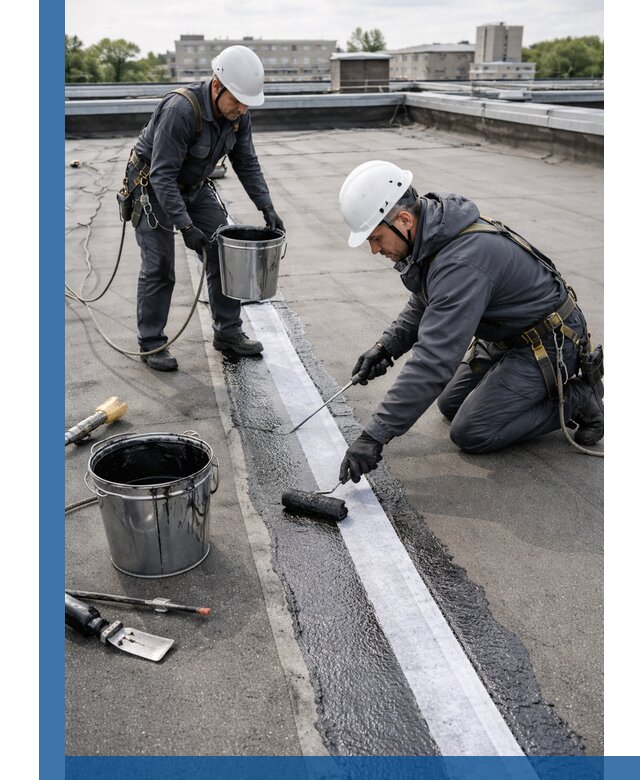 Гидроизоляция кровли мастикой в Обнинске надежная защита