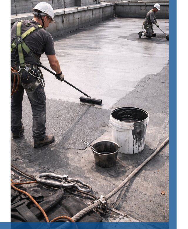 Гидроизоляция кровли жидкой резиной в Обнинске от 508 р. | ВЫСОТНИК-Бнн