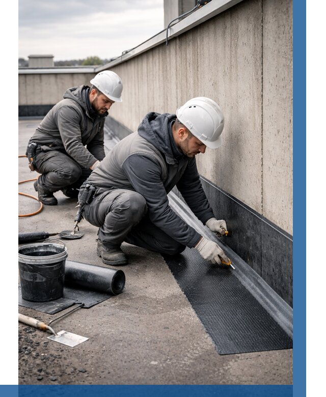 Гидроизоляция примыканий на кровле в Обнинске от 914 р. | ВЫСОТНИК-Бнн