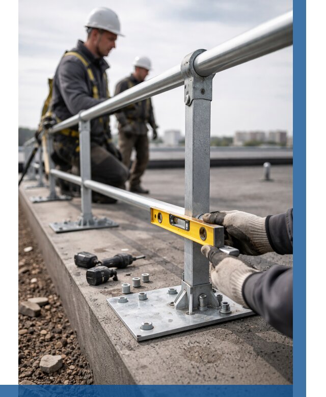 Монтаж кровельного ограждения в Обнинске от 1218 р. | ВЫСОТНИК-Бнн