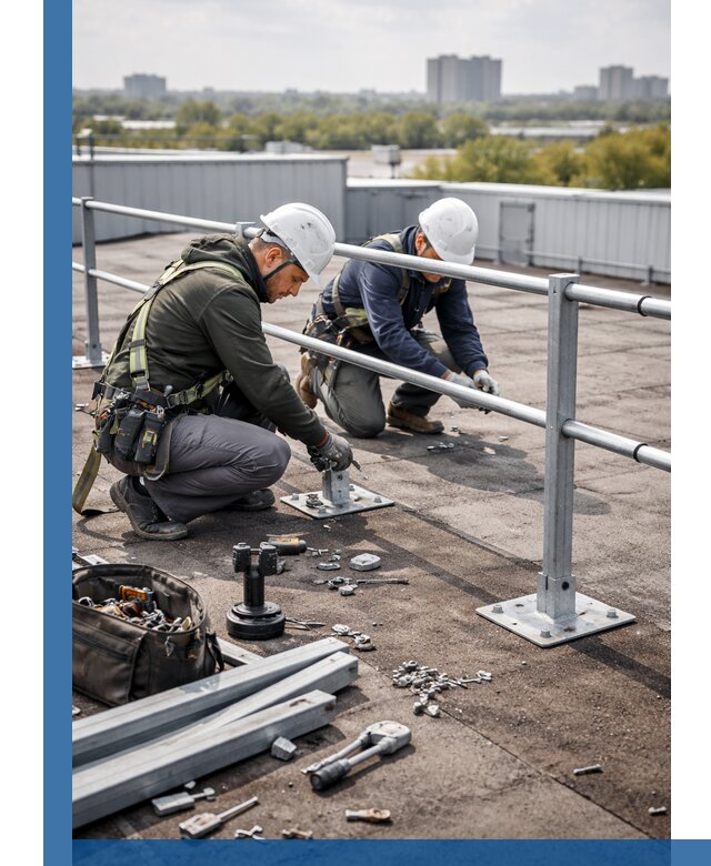 Монтаж кровельного ограждения в Обнинске под ключ с гарантией