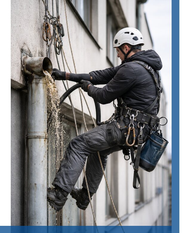 Прочистка водосточных труб в Обнинске от 3553 р. | ВЫСОТНИК-Бнн