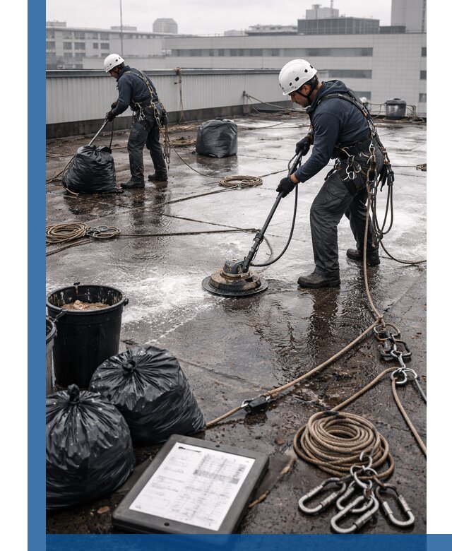 Плановая очистка кровли по графику в Обнинске для безопасности