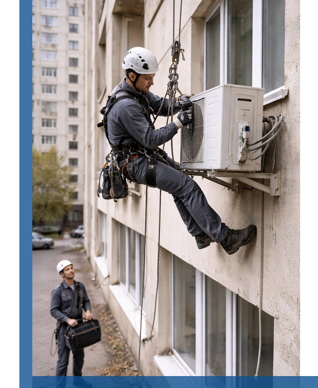 Демонтаж внешнего блока кондиционера в Обнинске профессионально