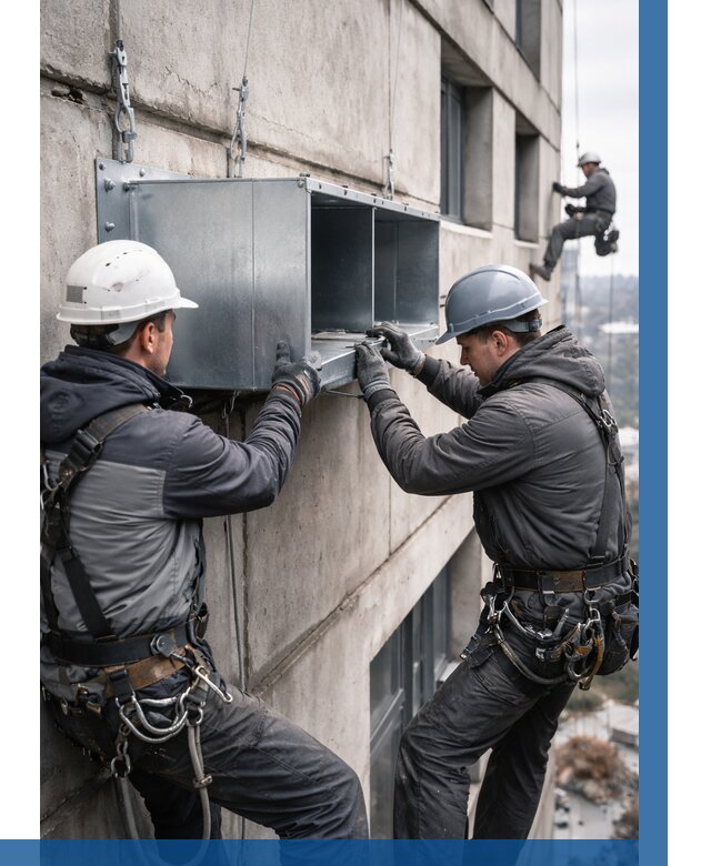 Монтаж вентиляционных коробов в Обнинске от 3045 р. | ВЫСОТНИК-Бнн