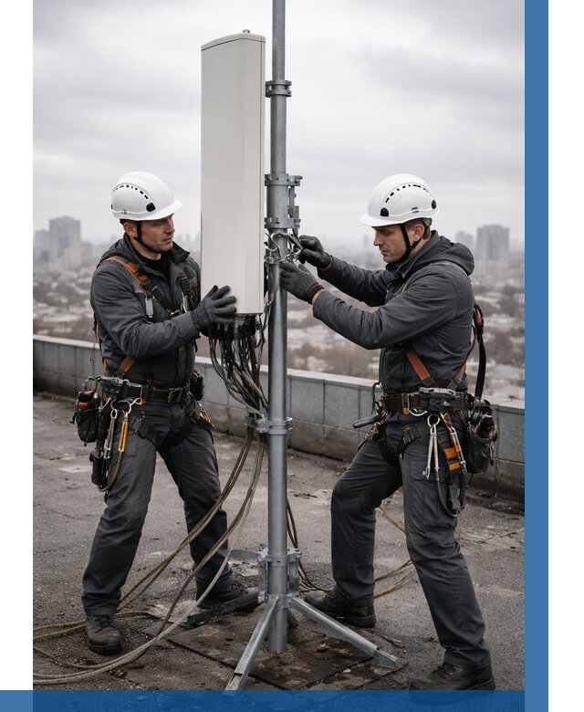 Монтаж антенн связи на крыше в Обнинске от 8628 р. | ВЫСОТНИК-Бнн