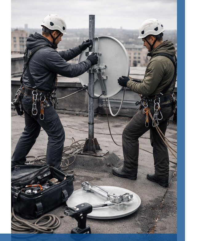 Демонтаж антенн на крыше в Обнинске от 4568 р. | ВЫСОТНИК-Бнн