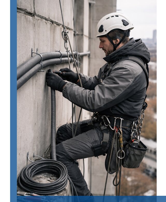 Профессиональный монтаж гофры для кабеля в Обнинске с гарантией