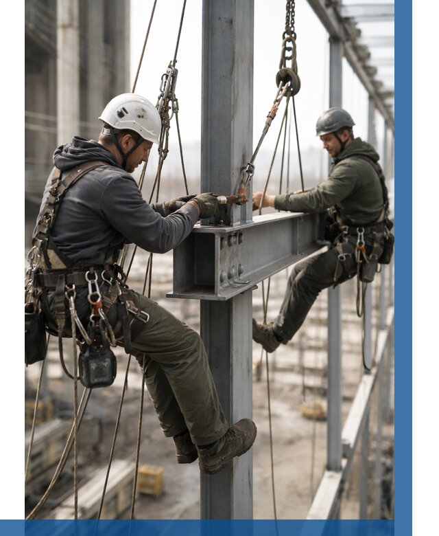 Монтаж металлоконструкций на высоте в Обнинске от 3553 р. | ВЫСОТНИК-Бнн
