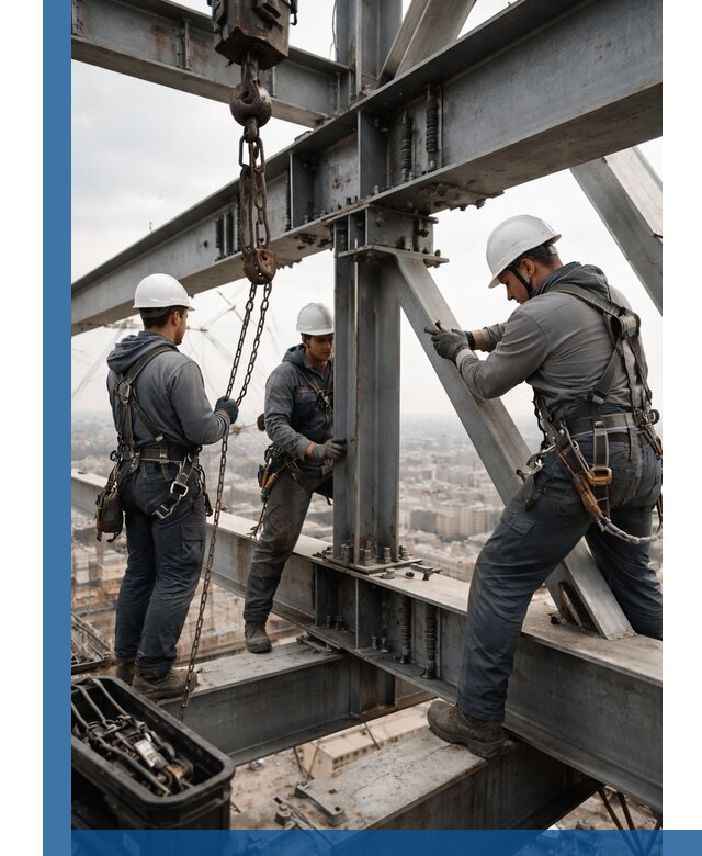 Профессиональный монтаж металлоконструкций на высоте в Обнинске