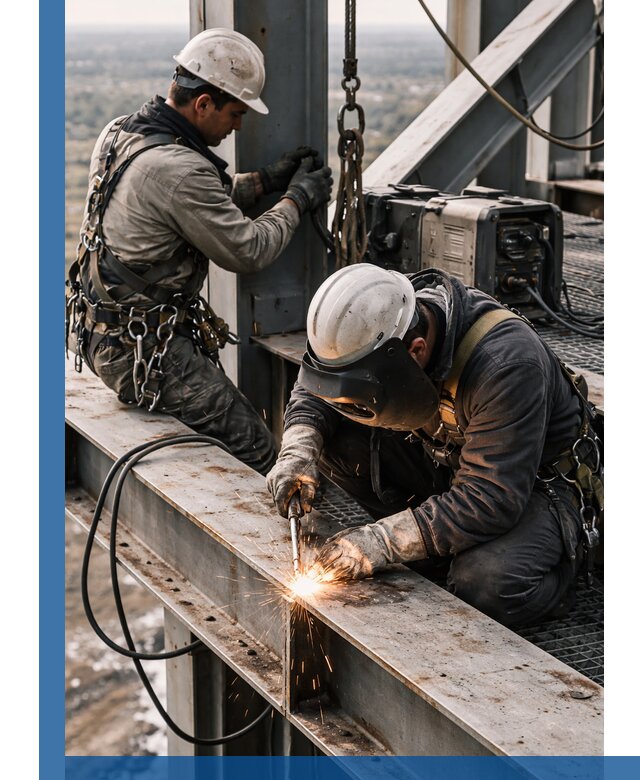 Высотные сварочные работы в Обнинске для промышленных объектов