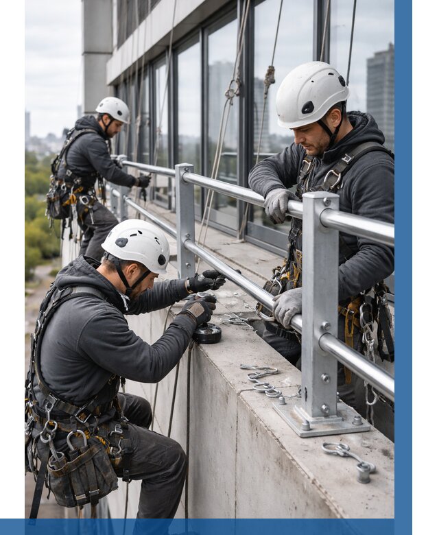 Монтаж ограждений на высоте в Обнинске, от 1218 р. | ВЫСОТНИК-Бнн