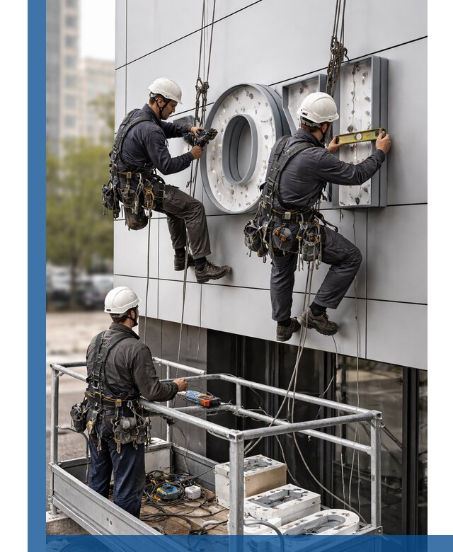 Профессиональный монтаж световых букв в Обнинске под ключ