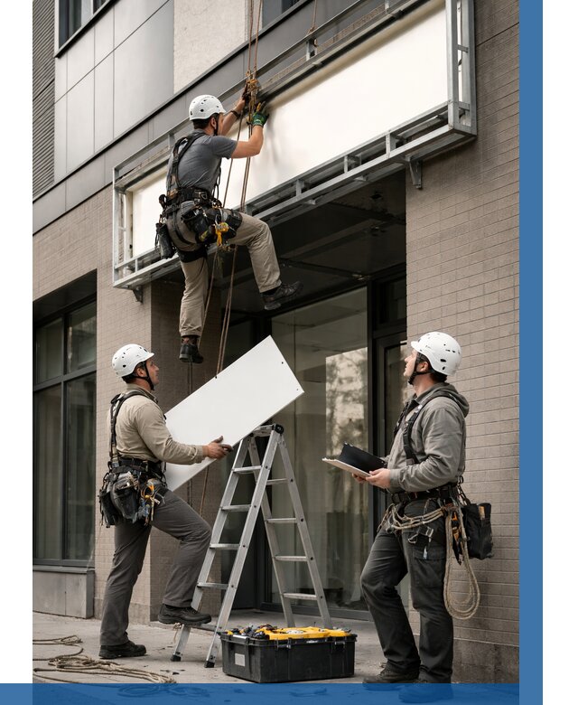 Монтаж светового короба в Обнинске от 6598 р. | ВЫСОТНИК-Бнн