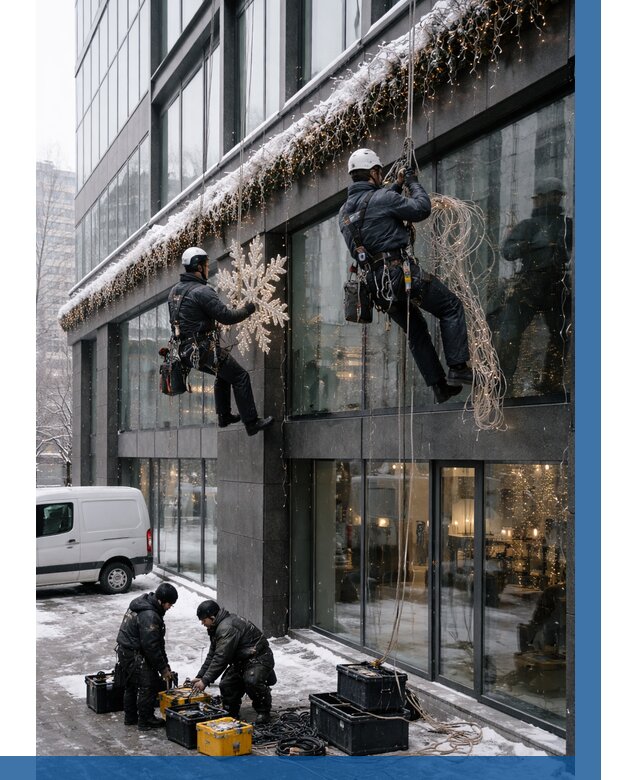 Демонтаж новогоднего оформления в Обнинске от 5583 р. | ВЫСОТНИК-Бнн