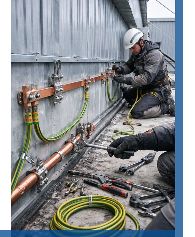 Монтаж заземления здания в Обнинске от 25375 р. | ВЫСОТНИК-Бнн