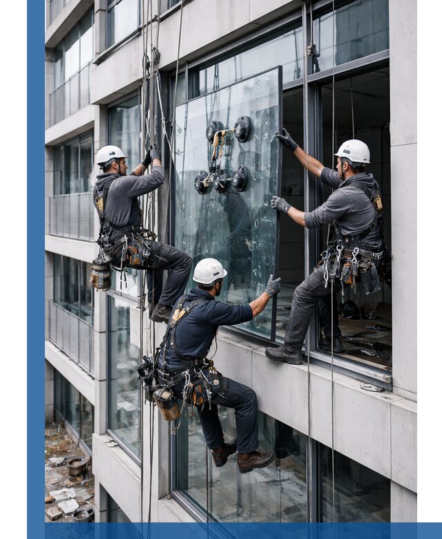 Фасадное остекление и монтаж витражей зданий в Обнинске под ключ