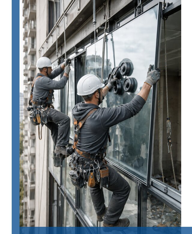 Витражное остекление фасадов и лоджий в Обнинске под ключ