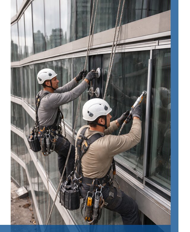 Радиусное остекление фасада в Обнинске от 12180 р. | ВЫСОТНИК-Бнн