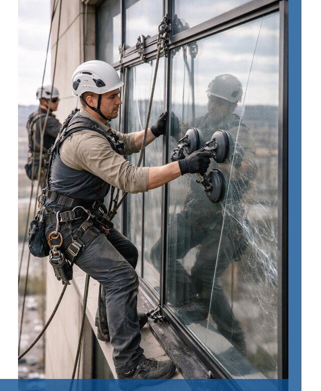 Замена стекла в витраже в Обнинске под ключ от 8628 р. | ВЫСОТНИК-Бнн