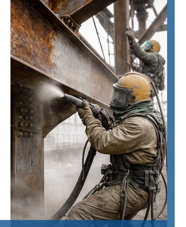 Пескоструйная очистка металлоконструкций в Обнинске по 609 р.  ВЫСОТНИК-Бнн