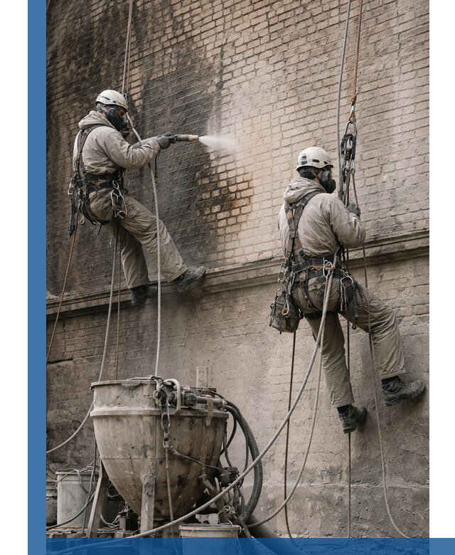 Пескоструйная очистка фасадов в Обнинске профессионально