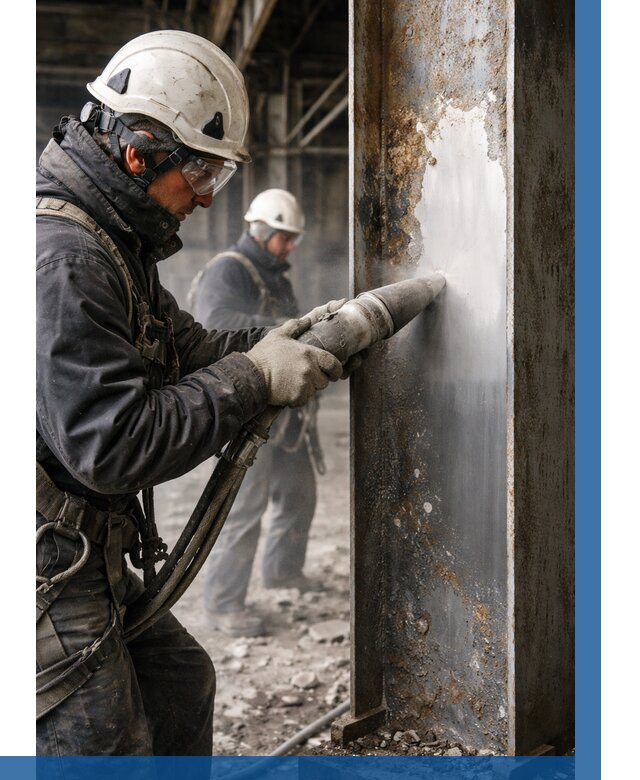 Удаление старой краски с металла в Обнинске от 457 р. | ВЫСОТНИК-Бнн