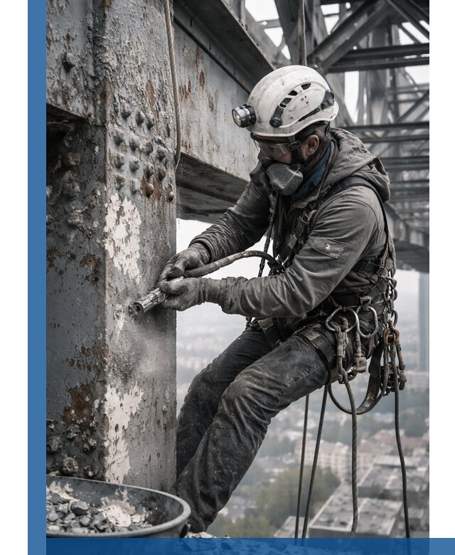 Удаление старой краски с металлических конструкций в Обнинске