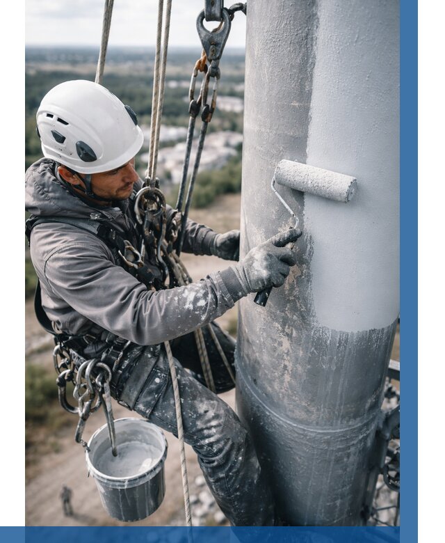 Покраска мачт связи под ключ в Обнинске от 863 р. | ВЫСОТНИК-Бнн