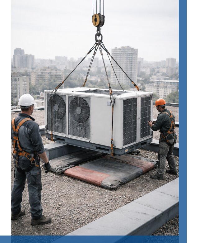 Подъем груза на крышу в Обнинске от 5075 р. | ВЫСОТНИК-Бнн заказать