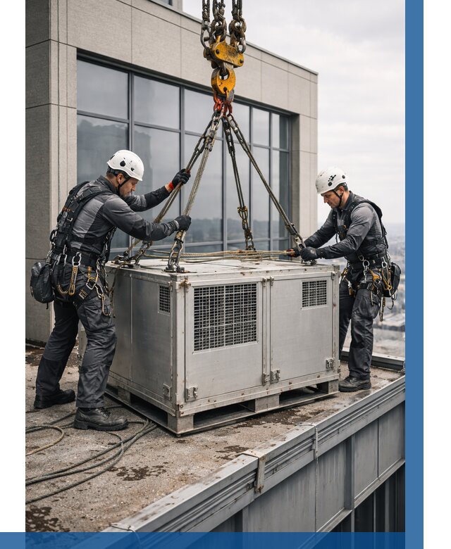 Такелажные работы на высоте в Обнинске от 8120 р. | ВЫСОТНИК-Бнн