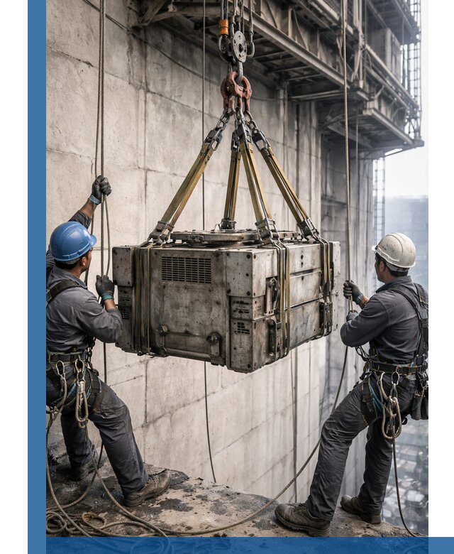 Такелажные работы на высоте, подъем и монтаж грузов в Обнинске