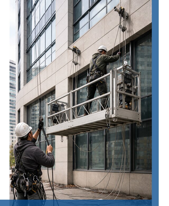 Монтаж и подъем фасадной люльки в Обнинске от 12180 р. | ВЫСОТНИК-Бнн