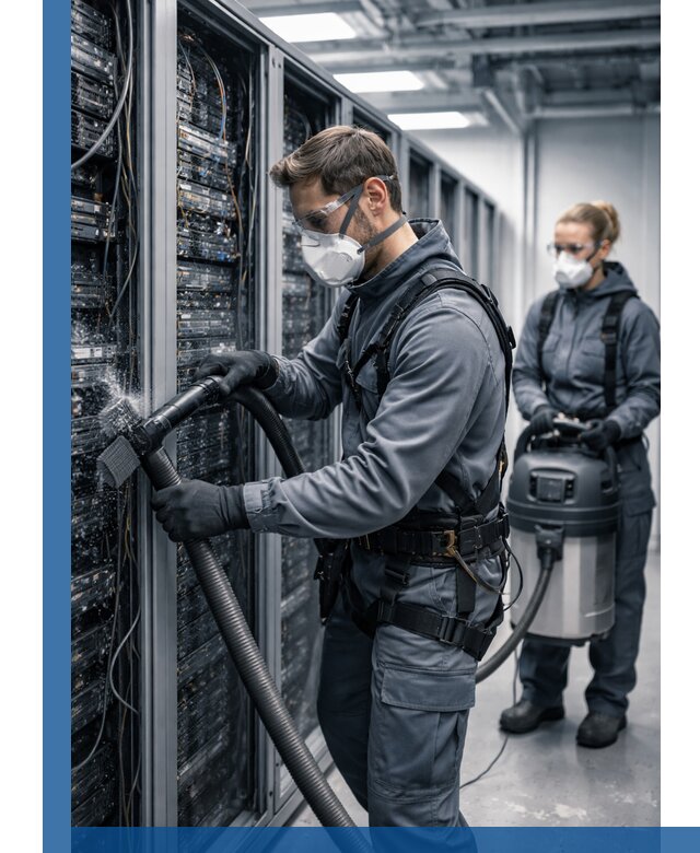 Обеспыливание серверной комнаты в Обнинске, профессиональная очистка